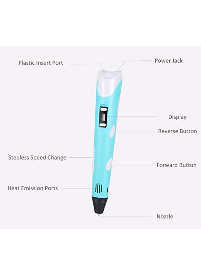REZZOSS 3D Printing Pen Set with 12 Colors PLA Filament Refills – Intelligent 3D Art Pen with LCD Display & Temperature Control | DIY Crafting Tool for Kids & Adults | STEM Educational Toy | Best Birthday Eid Ramadan Gift - Image 5